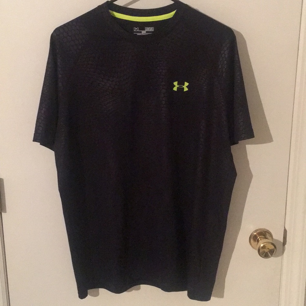 Under Armour Black Heat Gear Crew Neck T-Shirt